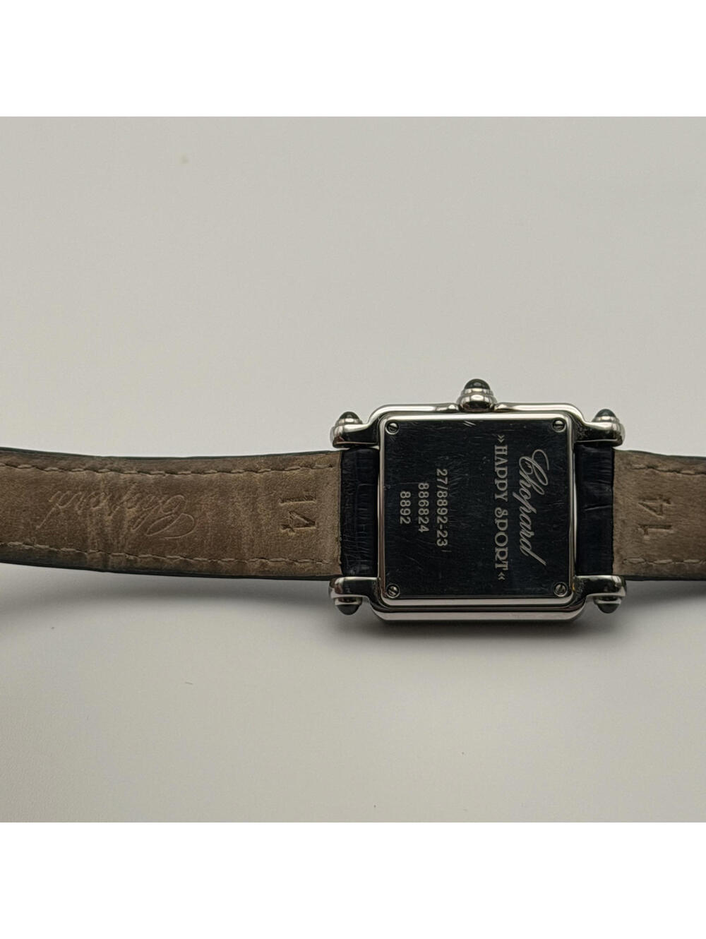 Chopard Happy Sport Diamond Square Watch – Stainless Steel – Swiss Made - Picture 7 of 11